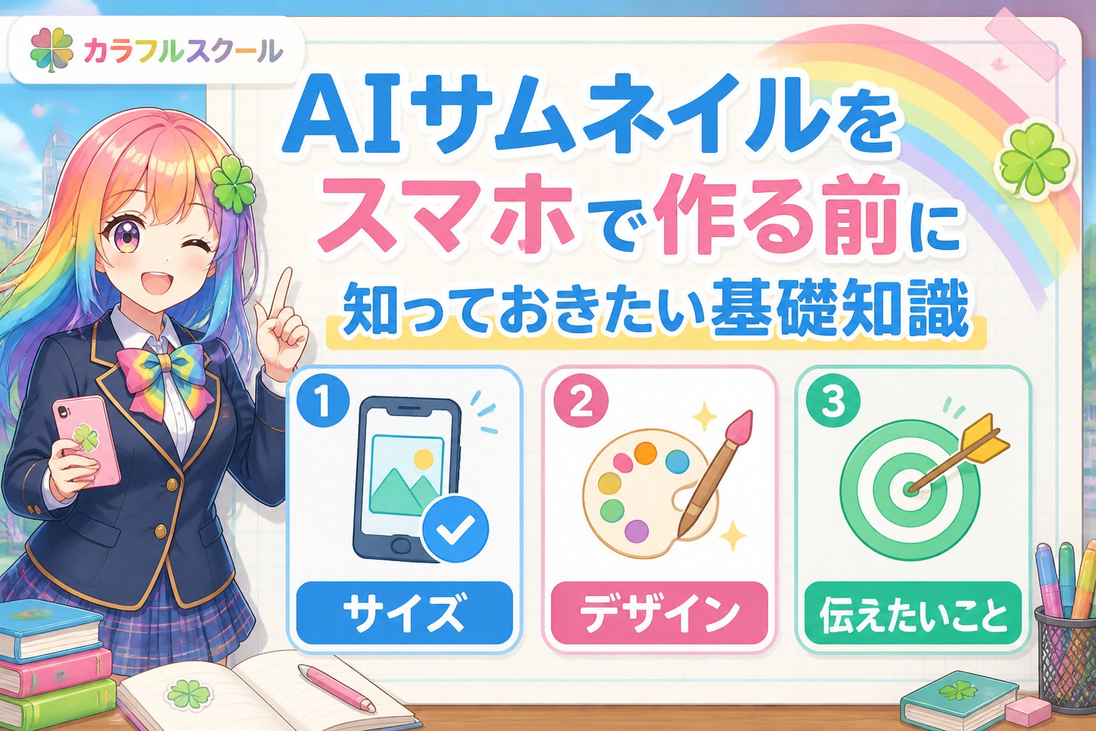 AI画像生成 AIサムネイルをスマホで作る前に知っておきたい基礎知識