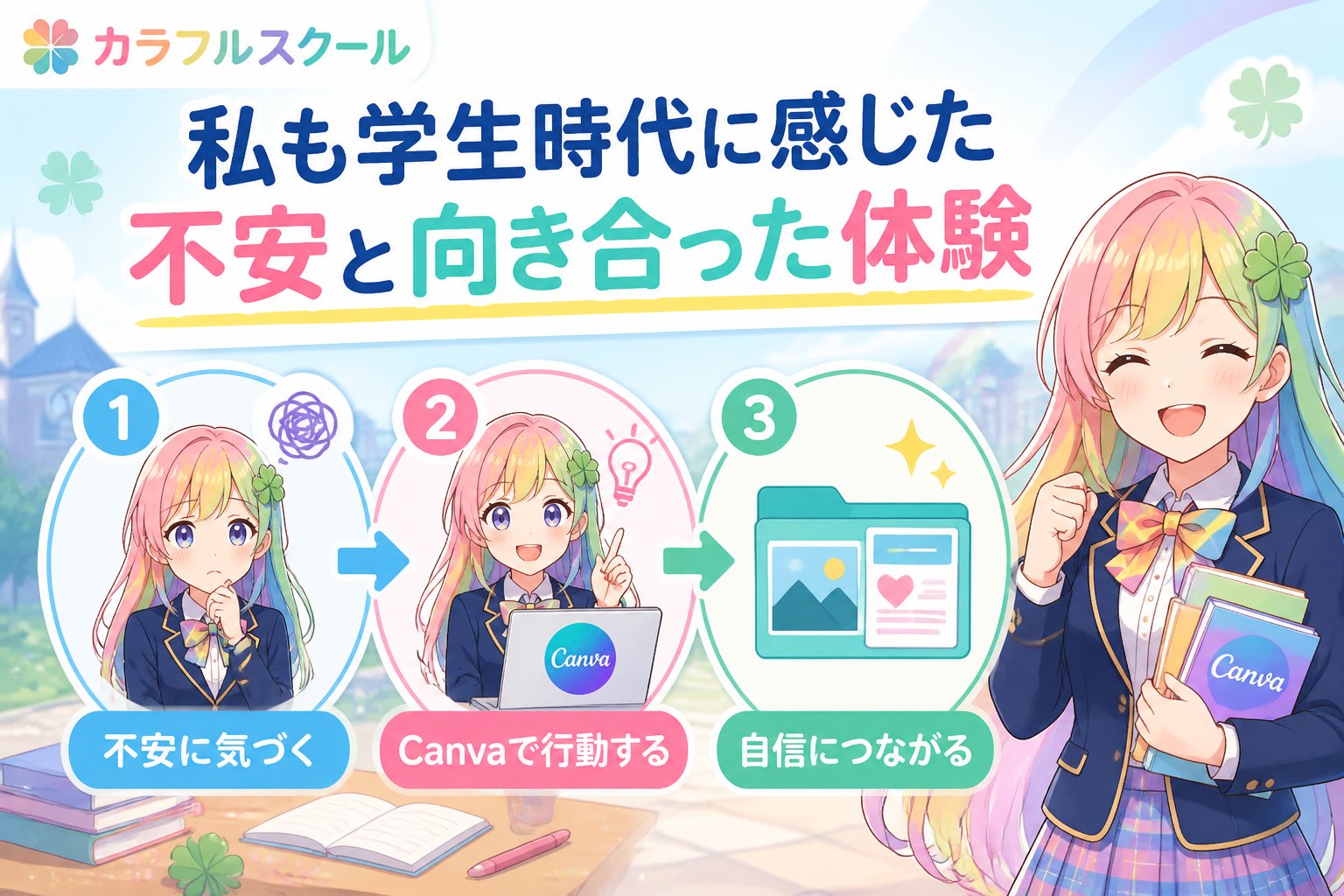 副業・クリエイター 私も学生時代に感じた不安と向き合った体験