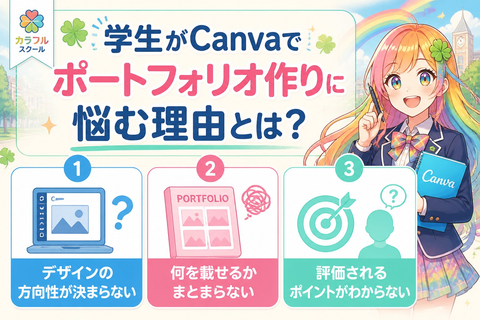副業・クリエイター 学生がCanvaでポートフォリオ作りに悩む理由とは？