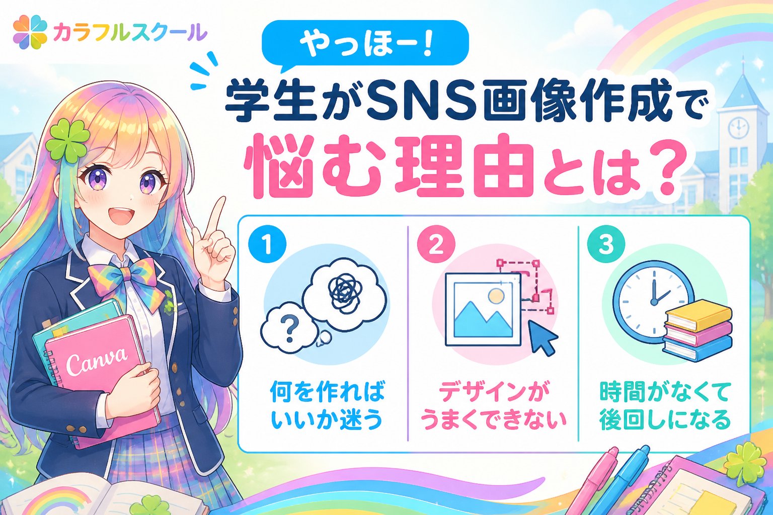 副業・クリエイター やっほー！学生がSNS画像作成で悩む理由とは？