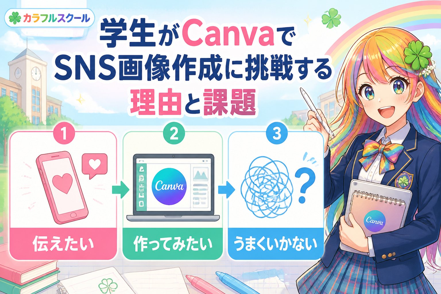 副業・クリエイター 学生がCanvaでSNS画像作成に挑戦する理由と課題