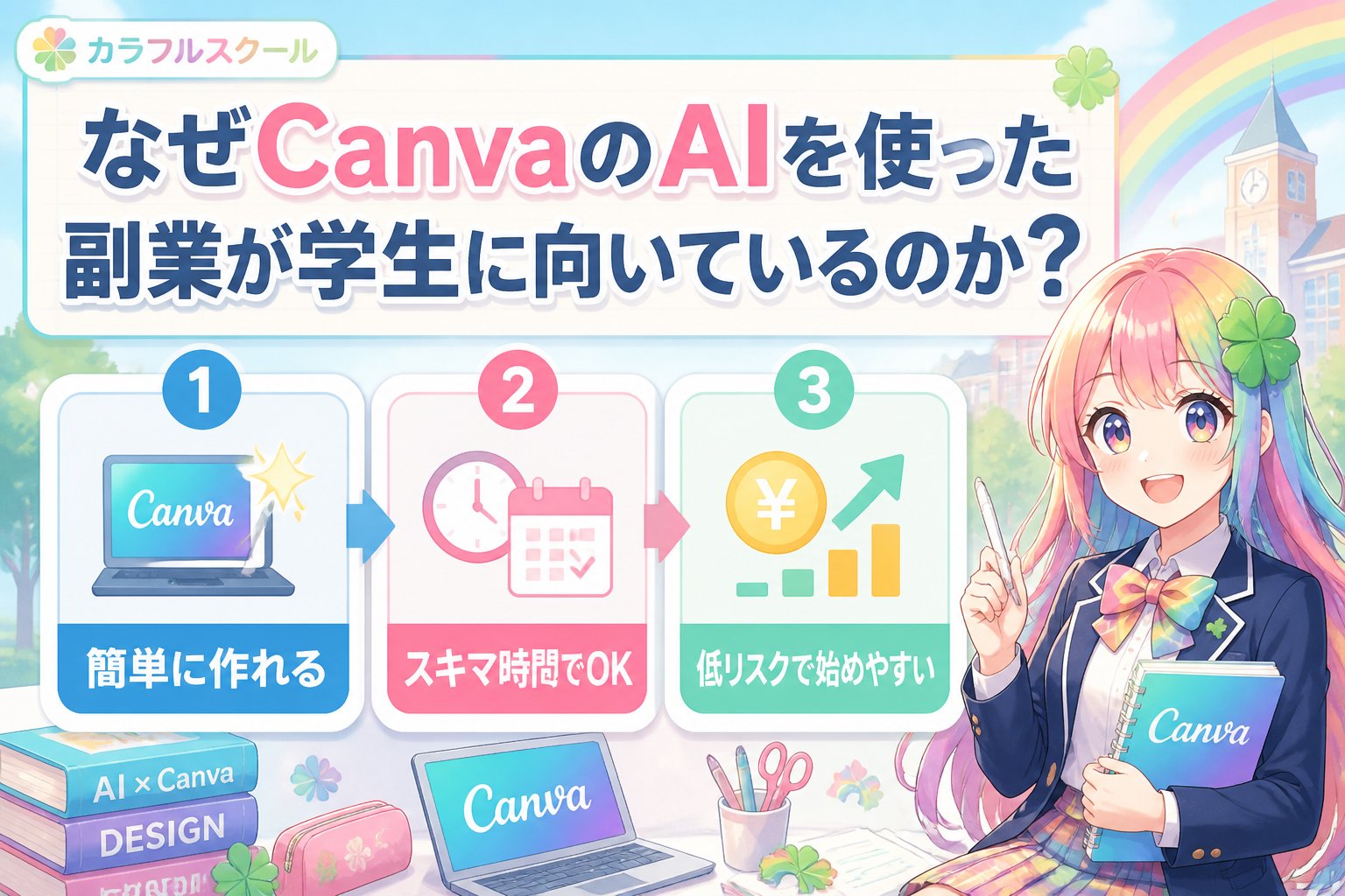 学生クリエイター なぜCanvaのAIを使ったデザイン学習が学生に向いているのか？