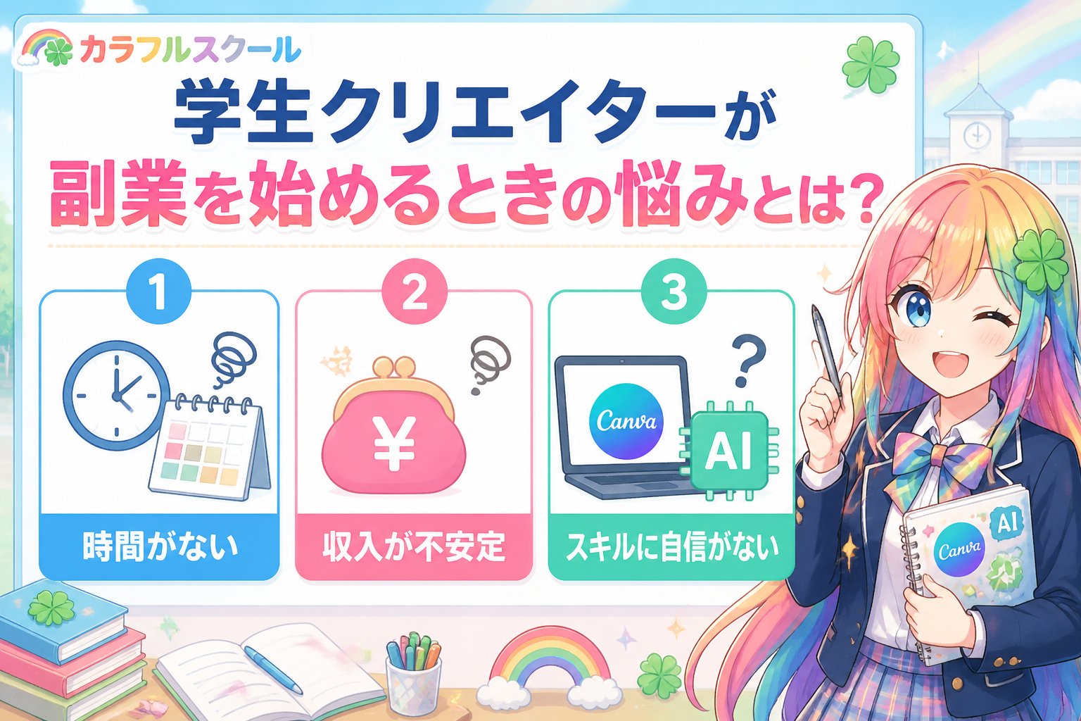 学生クリエイター 学生クリエイターが制作実績づくりを始めるときの悩みとは？