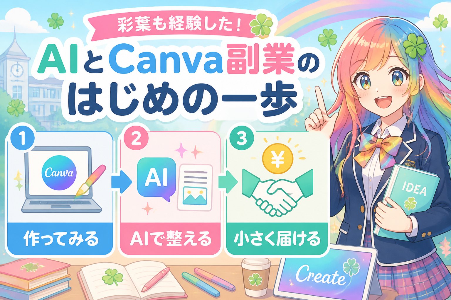 学生クリエイター 彩葉も経験した！AIとCanva活用のはじめの一歩