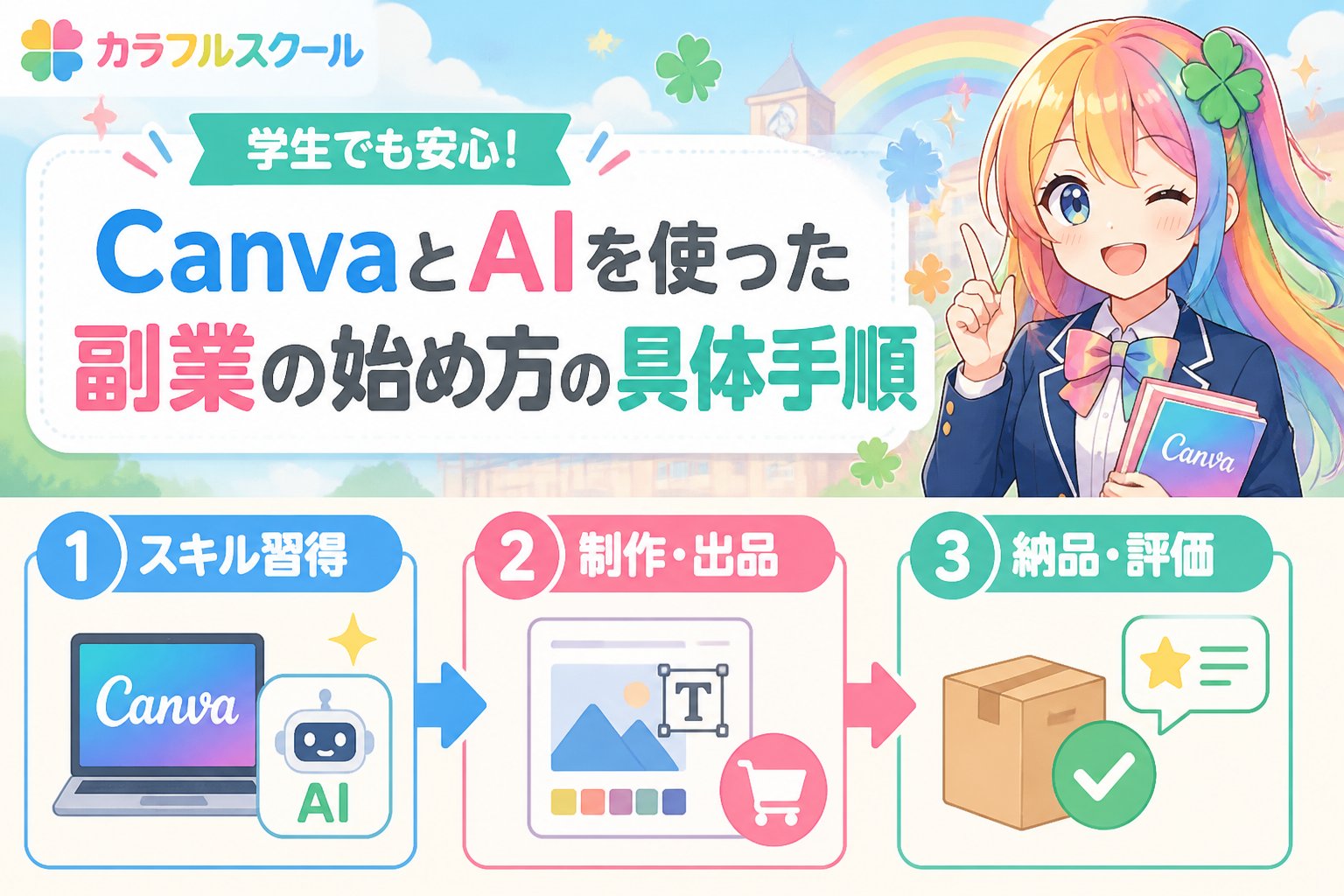学生クリエイター 学生でも安心！CanvaとAIで制作実績を作る具体手順