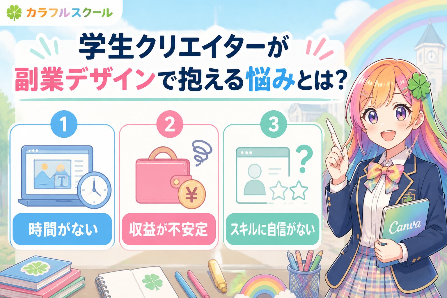副業・クリエイター 学生クリエイターが副業デザインで抱える悩みとは？