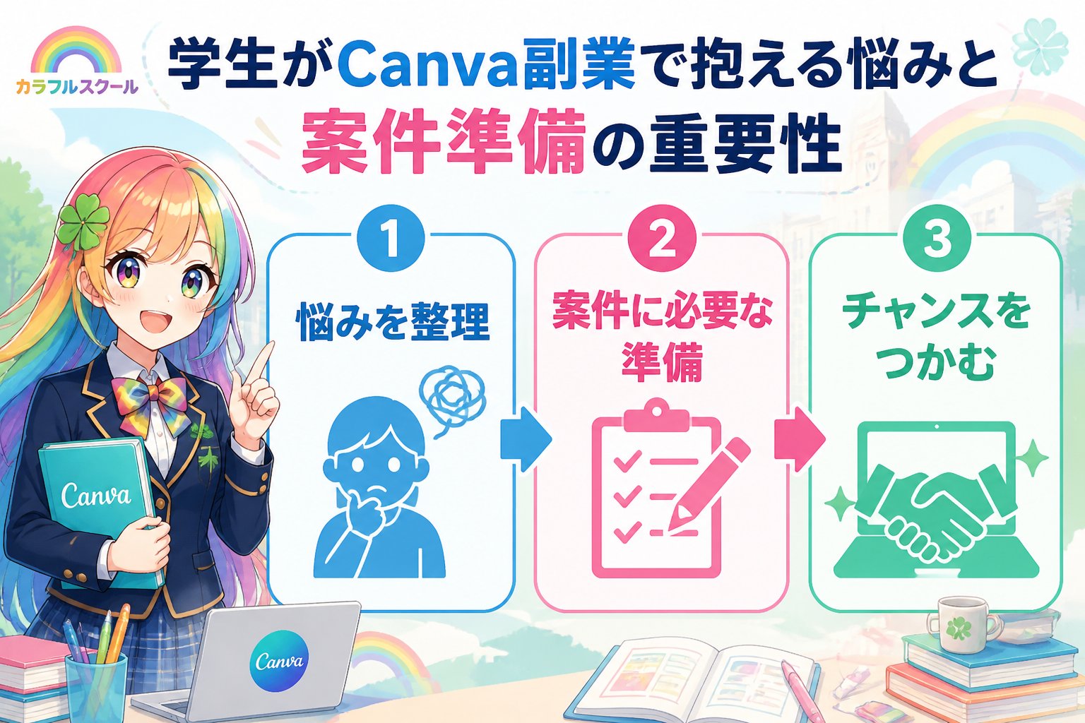副業・クリエイター 学生がCanva副業で抱える悩みと案件準備の重要性
