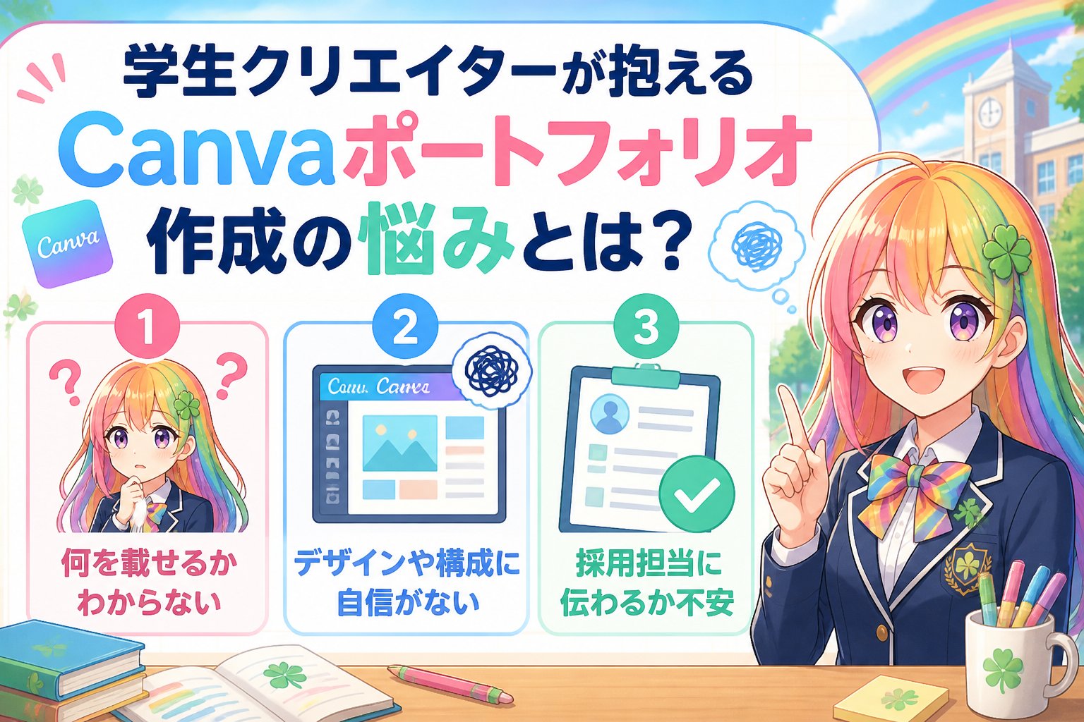 副業・クリエイター 学生クリエイターが抱えるCanvaポートフォリオ作成の悩みとは？