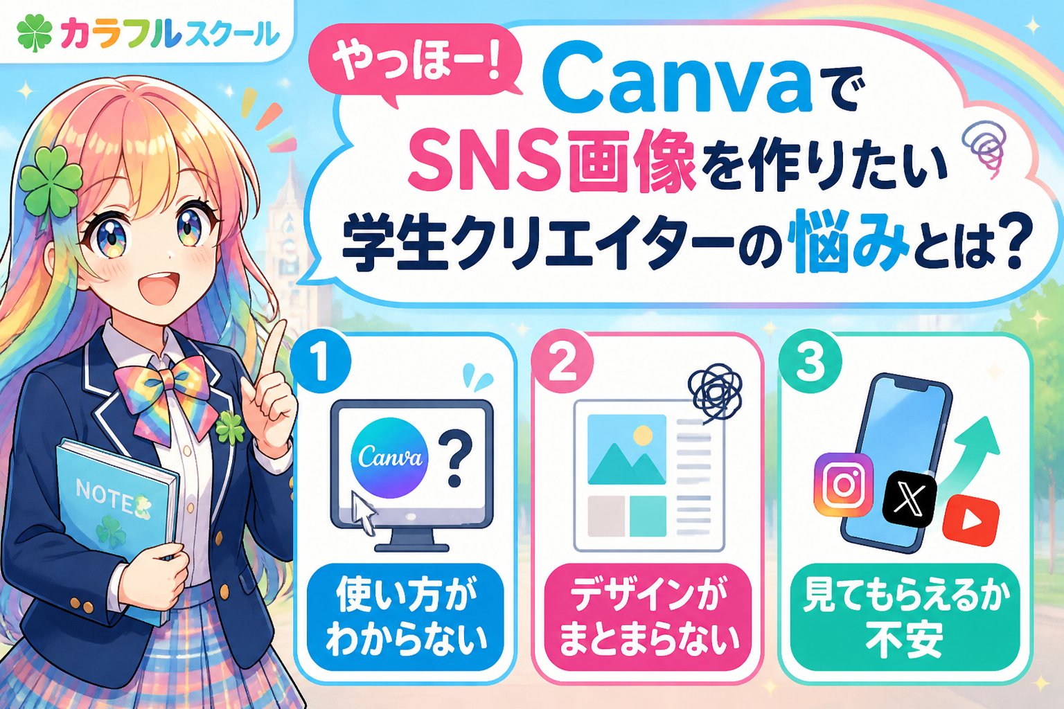 副業・クリエイター やっほー！CanvaでSNS画像を作りたい学生クリエイターの悩みとは？