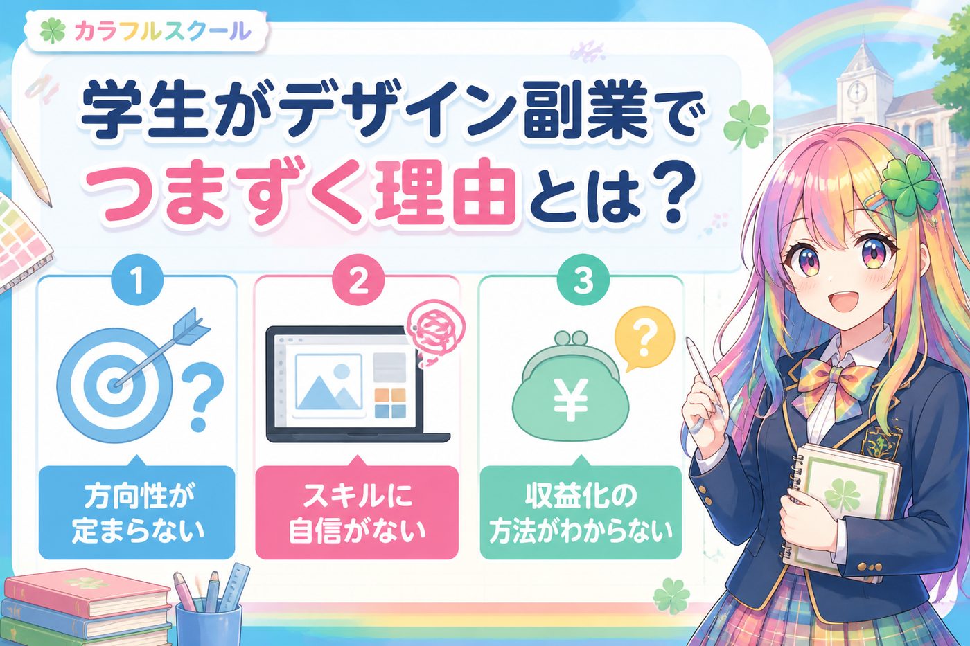 副業・クリエイター 学生がデザイン副業でつまずく理由とは？