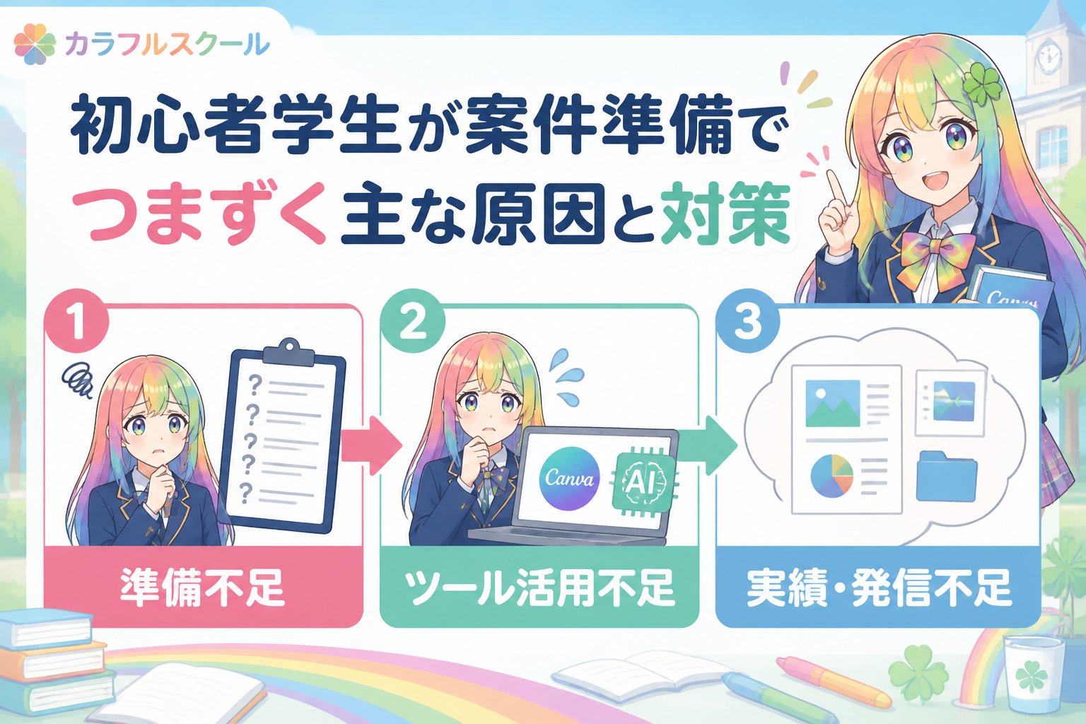 副業・クリエイター 初心者学生が案件準備でつまずく主な原因と対策