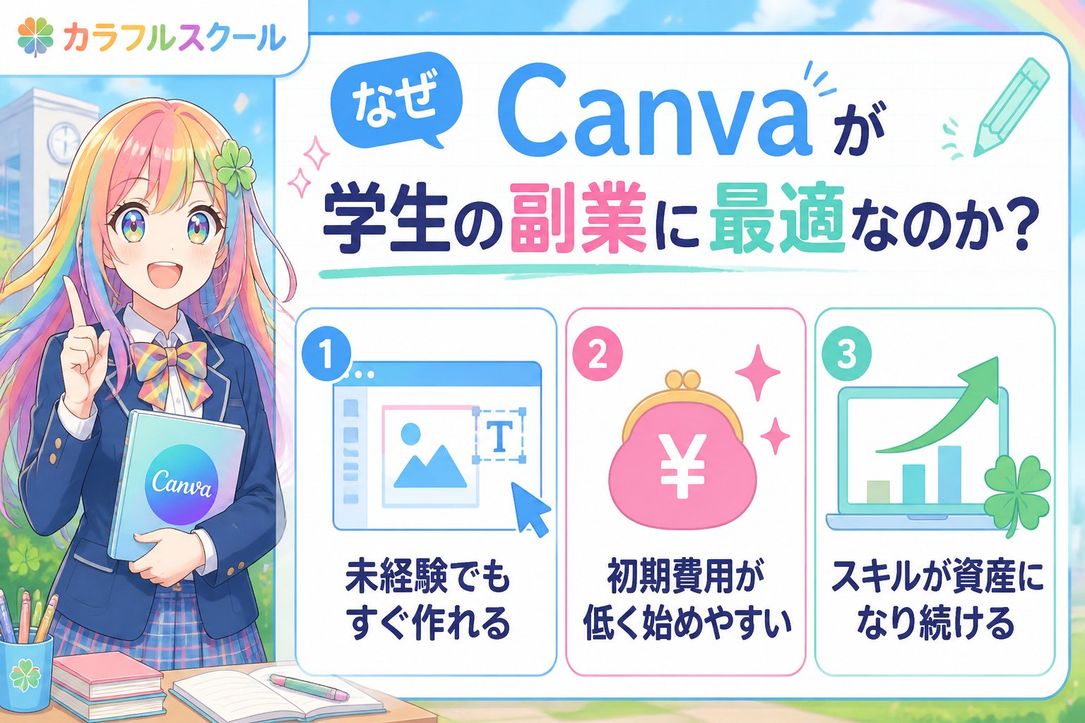副業・クリエイター なぜCanvaが学生の副業に最適なのか？