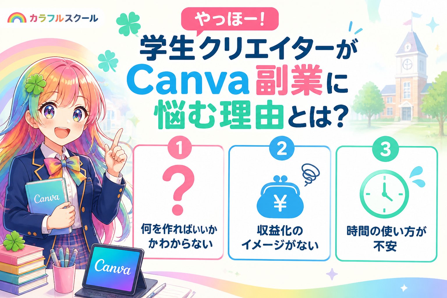 副業・クリエイター やっほー！学生クリエイターがCanva副業に悩む理由とは？