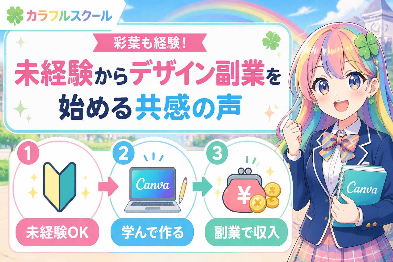 副業・クリエイター 彩葉も経験！未経験からデザイン副業を始める共感の声