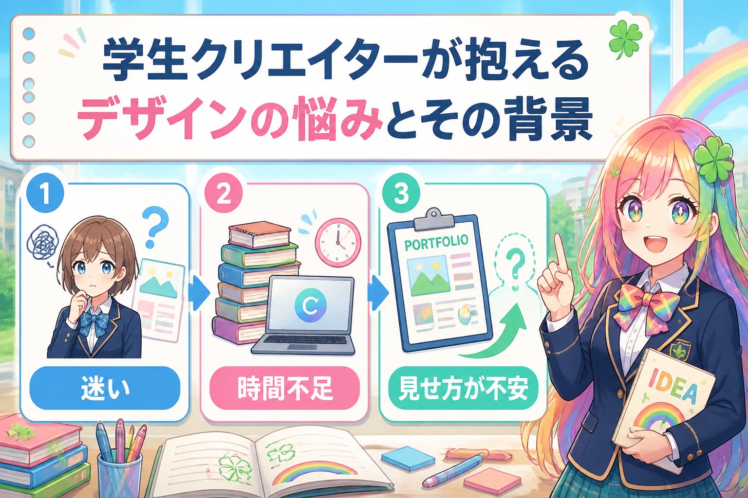 副業・クリエイター 学生クリエイターが抱えるデザインの悩みとその背景