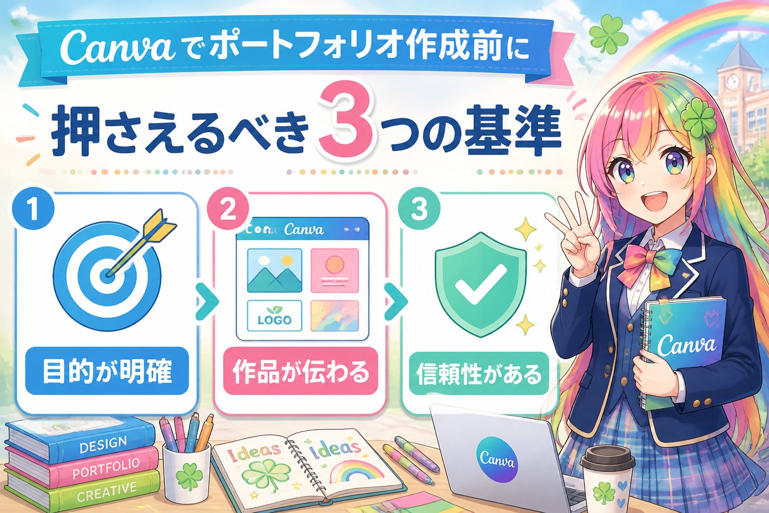 副業・クリエイター Canvaでポートフォリオ作成前に押さえるべき3つの基準