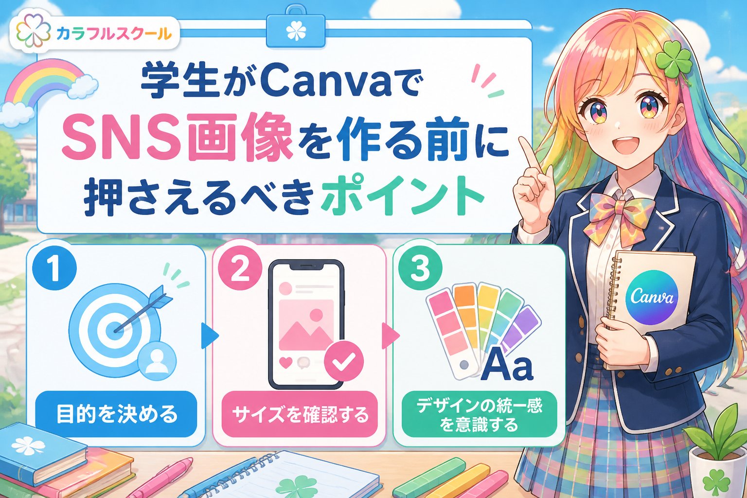 副業・クリエイター 学生がCanvaでSNS画像を作る前に押さえるべきポイント