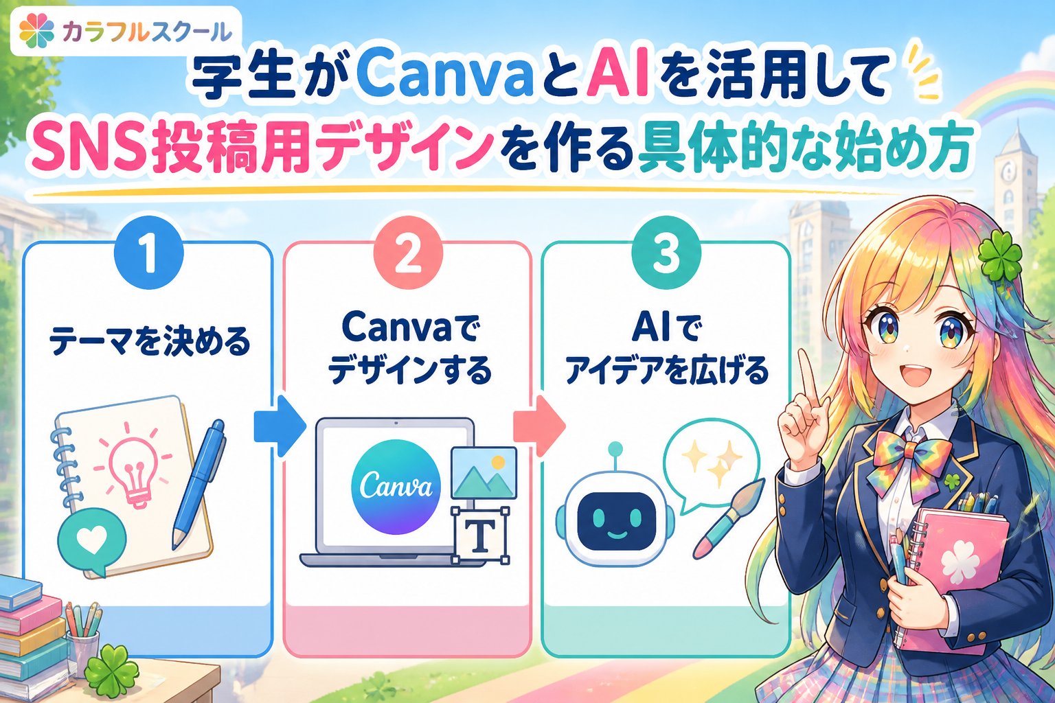 副業・クリエイター 学生がCanvaとAIを活用してSNS投稿用デザインを作る具体的な始め方