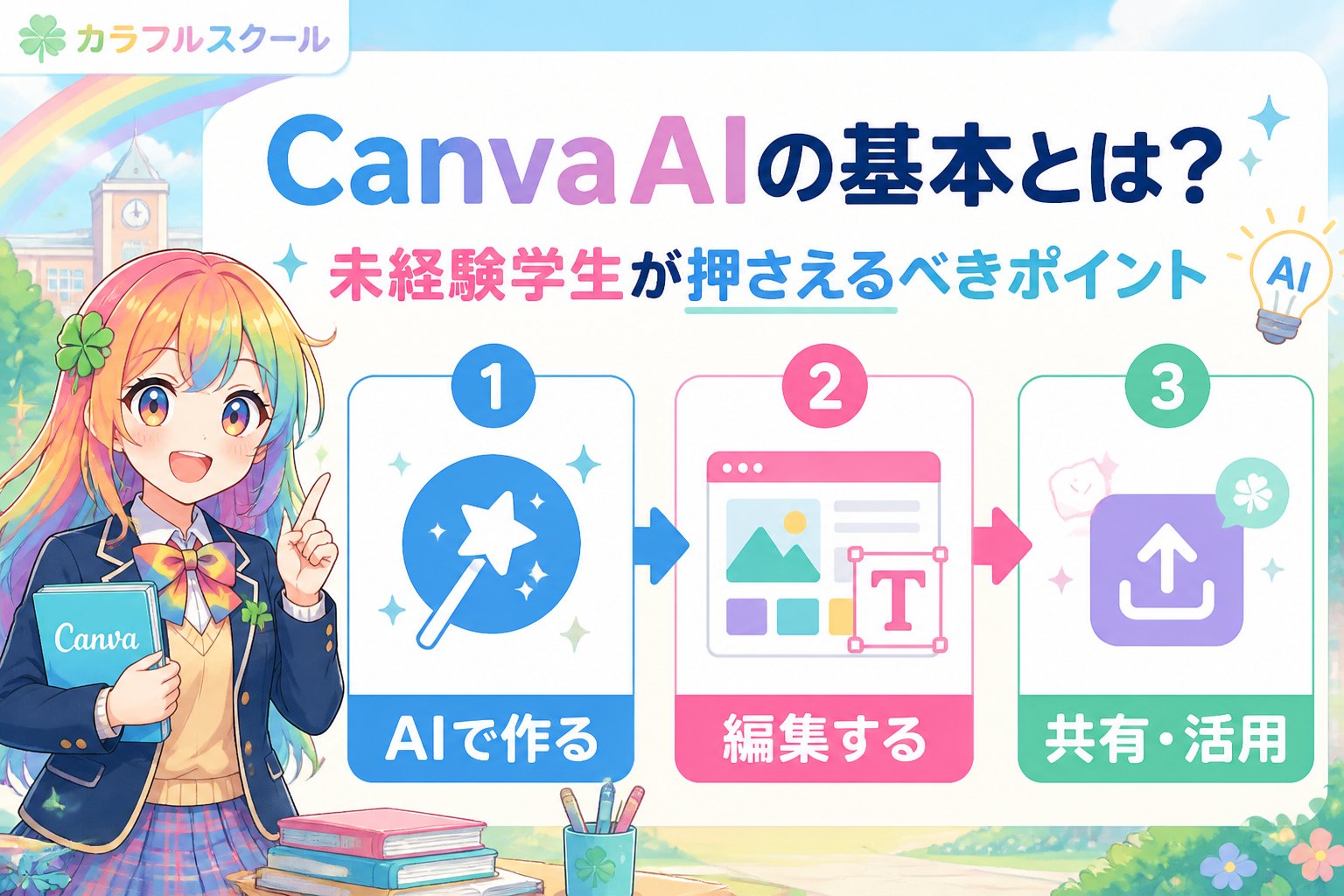 副業・クリエイター CanvaAIの基本とは？未経験学生が押さえるべきポイント