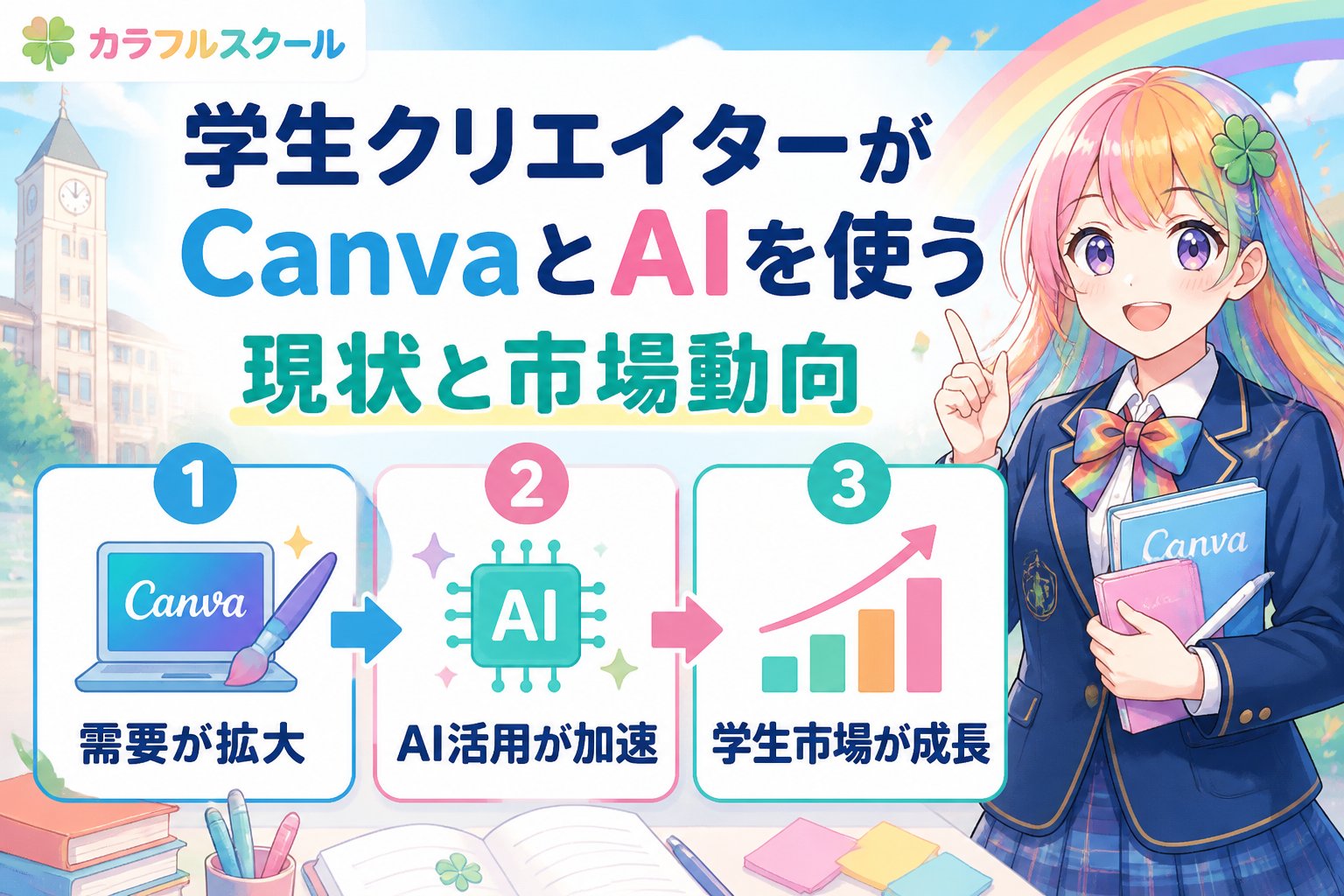 副業・クリエイター 学生クリエイターがCanvaとAIを使う現状と市場動向