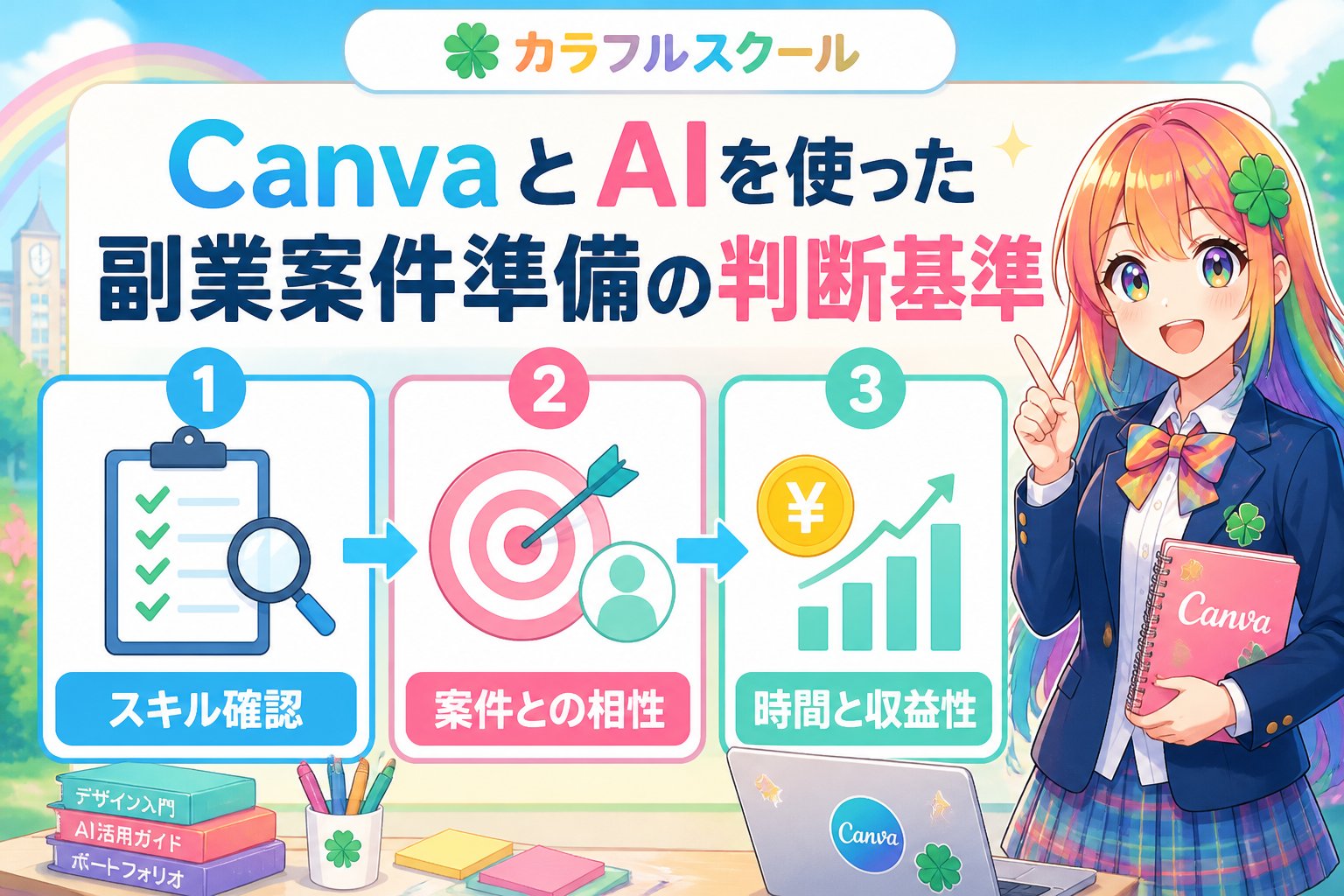 副業・クリエイター CanvaとAIを使った副業案件準備の判断基準