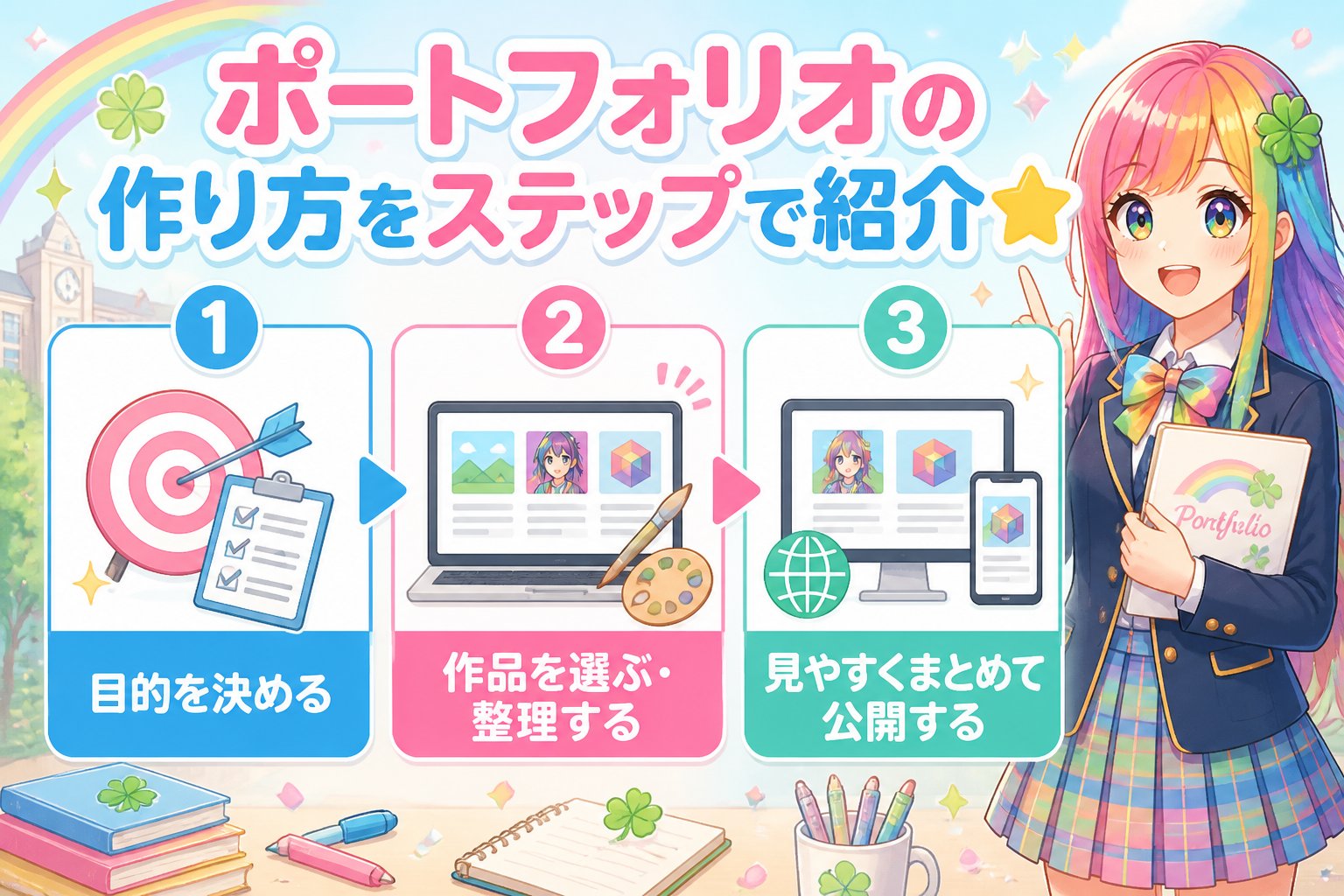 副業・クリエイター ポートフォリオの作り方をステップで紹介🌟
