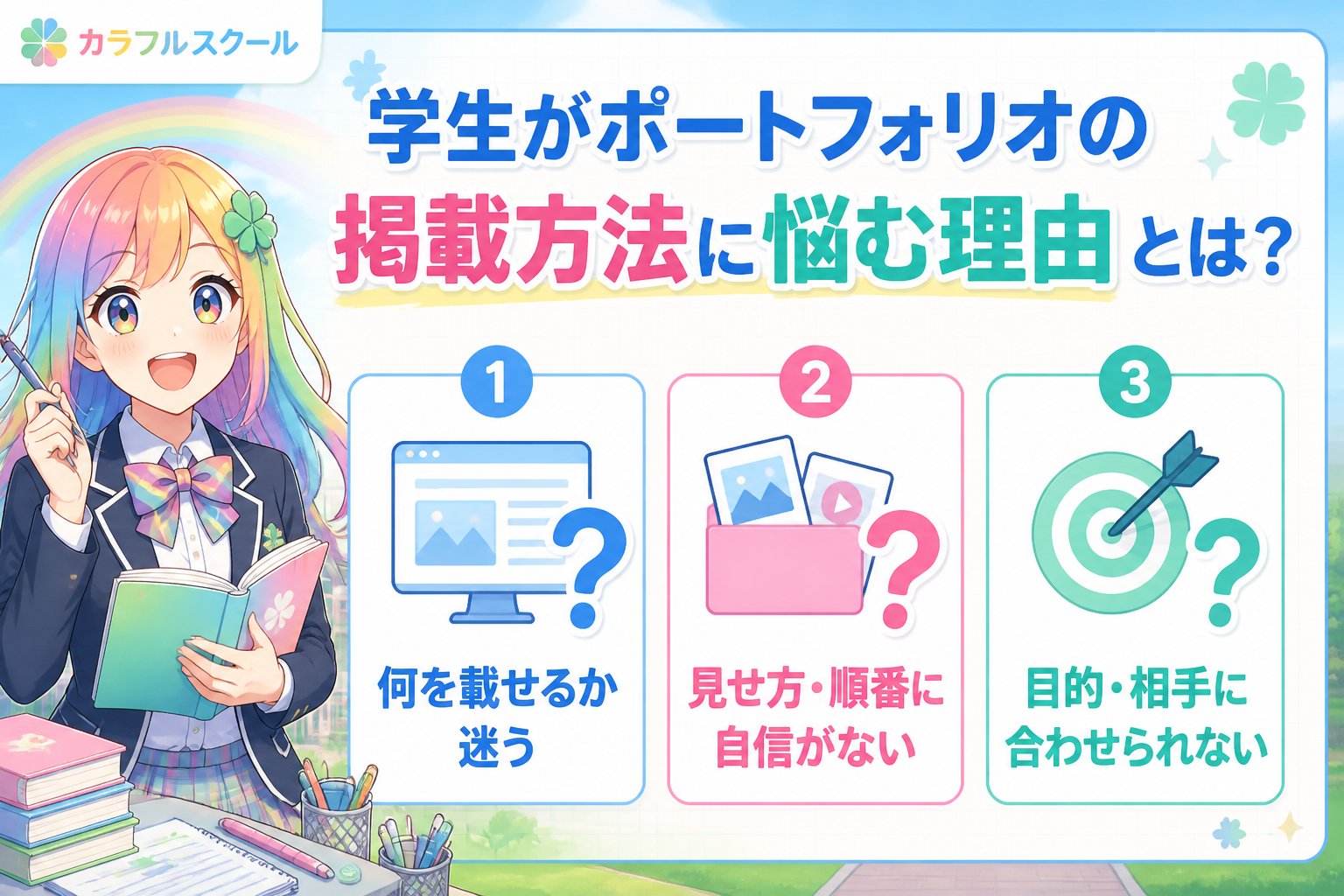 副業・クリエイター 学生がポートフォリオの掲載方法に悩む理由とは？