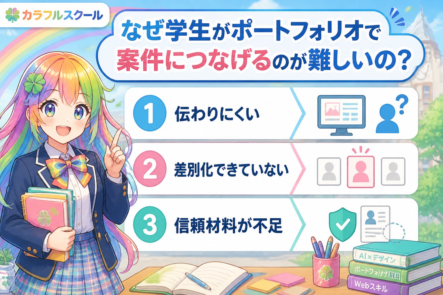 副業・クリエイター なぜ学生がポートフォリオで案件につなげるのが難しいの？