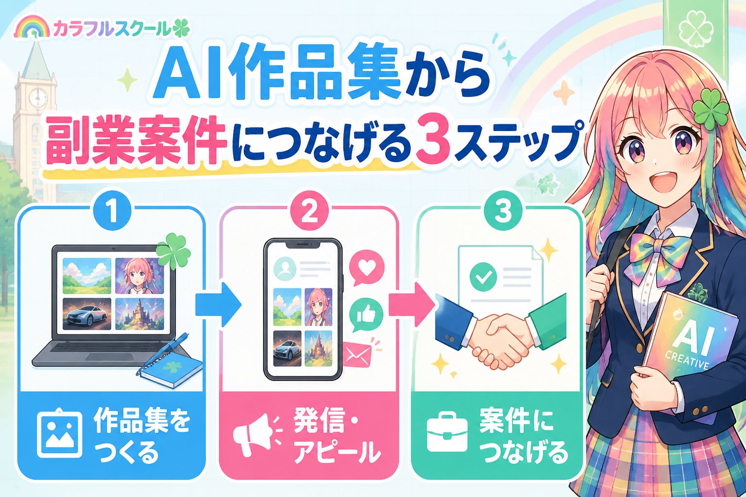 副業・クリエイター 学生がAI作品集から副業案件につなげる具体的な手順
