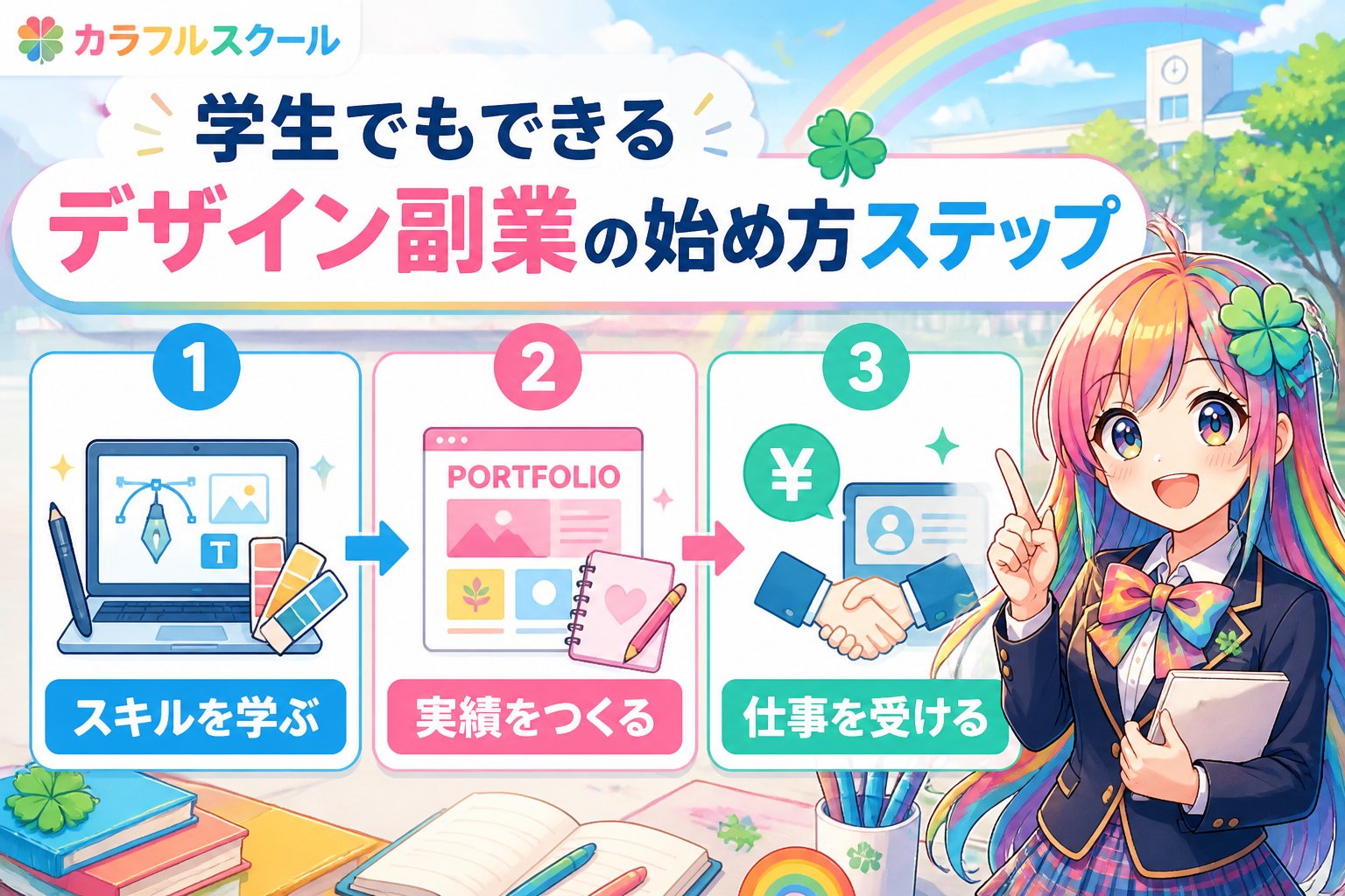 副業・クリエイター 学生でもできるデザイン副業の具体的な始め方ステップ