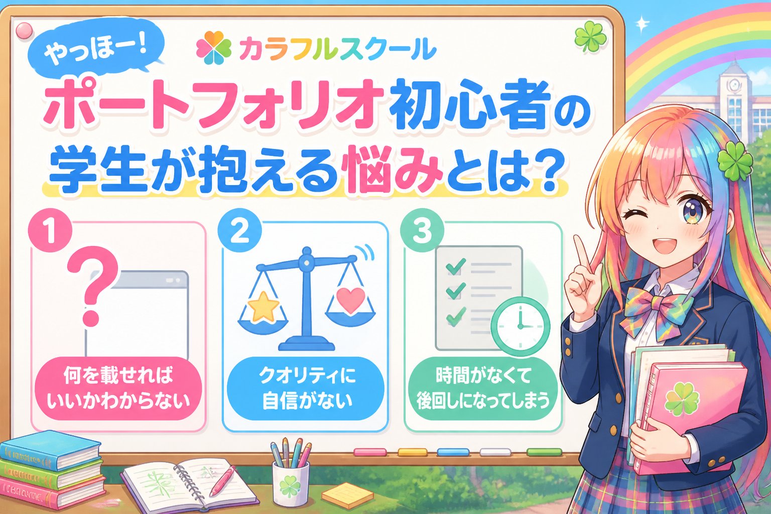 副業・クリエイター やっほー！ポートフォリオ初心者の学生が抱える悩みとは？