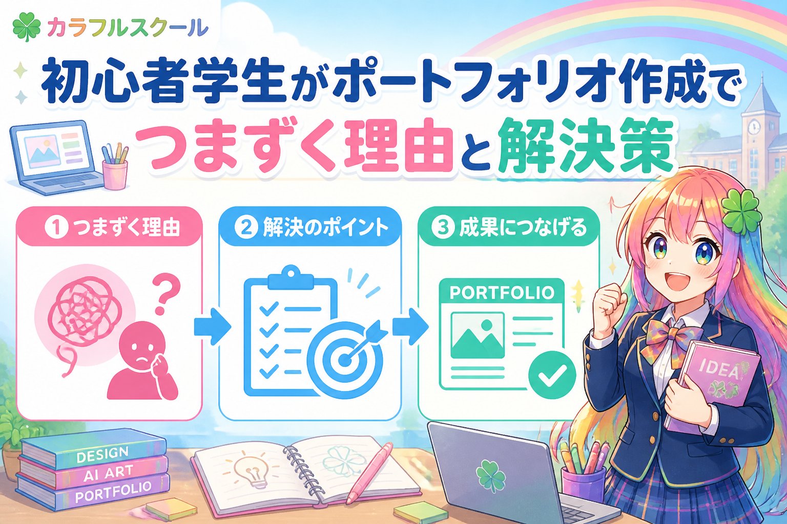副業・クリエイター 初心者学生がポートフォリオ作成でつまずく理由と解決策
