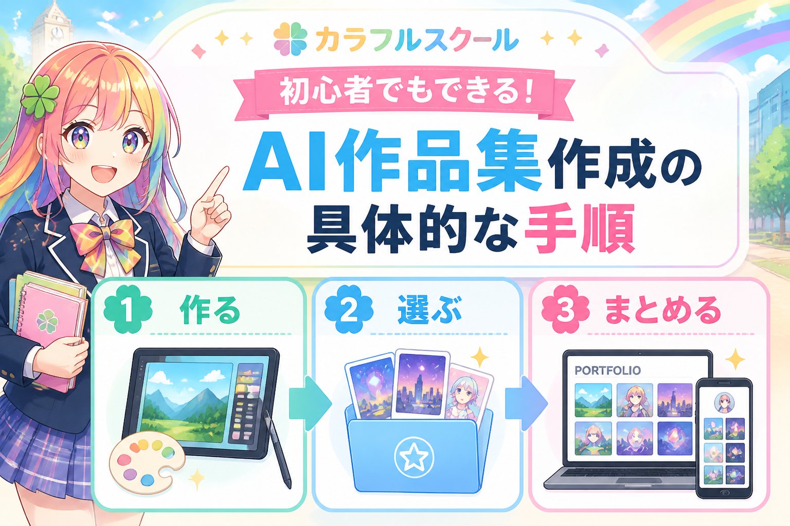 副業・クリエイター 初心者でもできる！AI作品集作成の具体的な手順