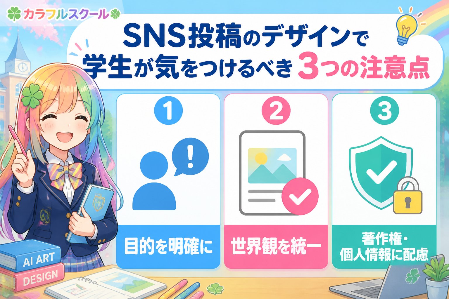 副業・クリエイター SNS投稿のデザインで学生が気をつけるべき3つの注意点