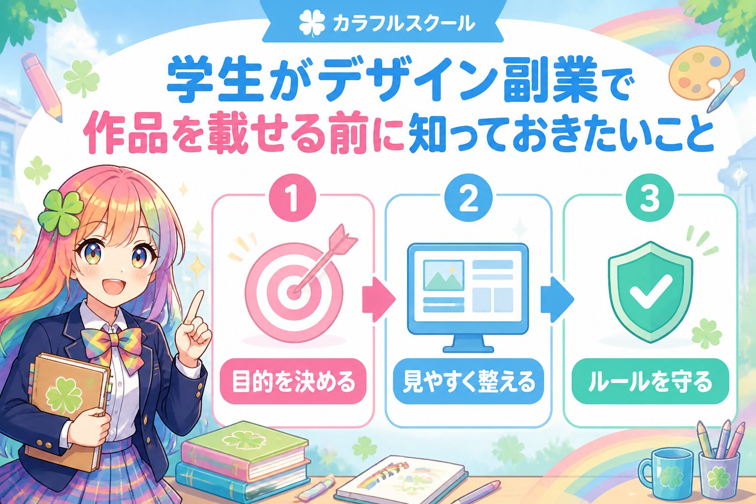 副業・クリエイター 学生がデザイン副業で作品を載せる前に知っておきたいこと
