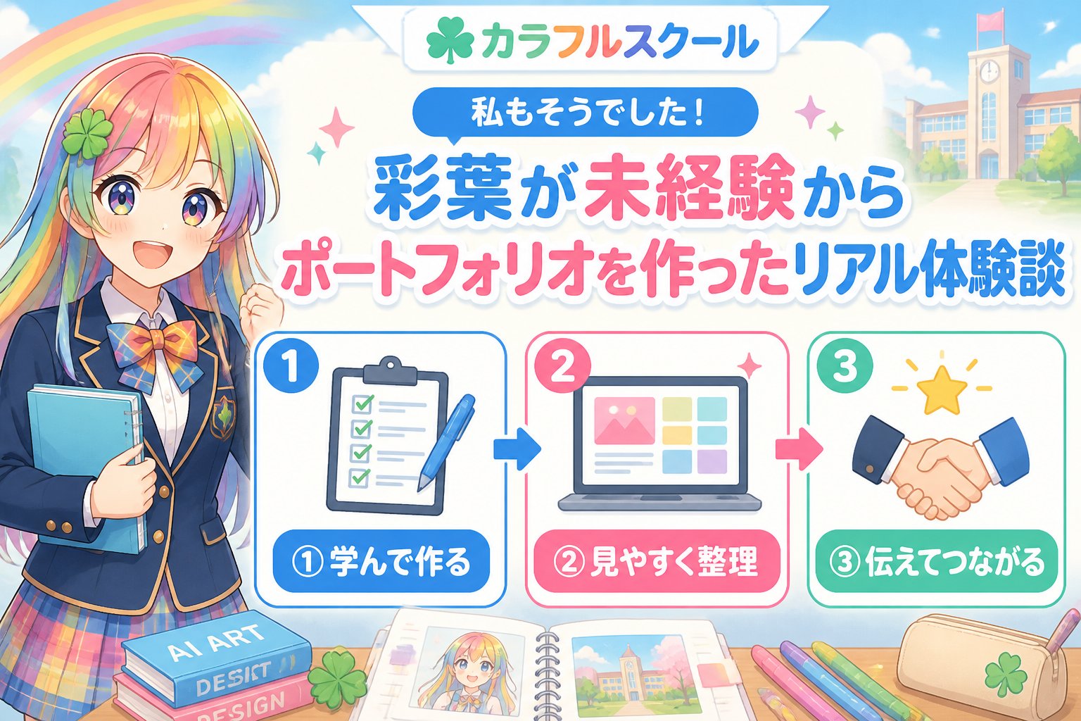 副業・クリエイター 私もそうでした!彩葉が未経験からポートフォリオを作ったリアル体験談