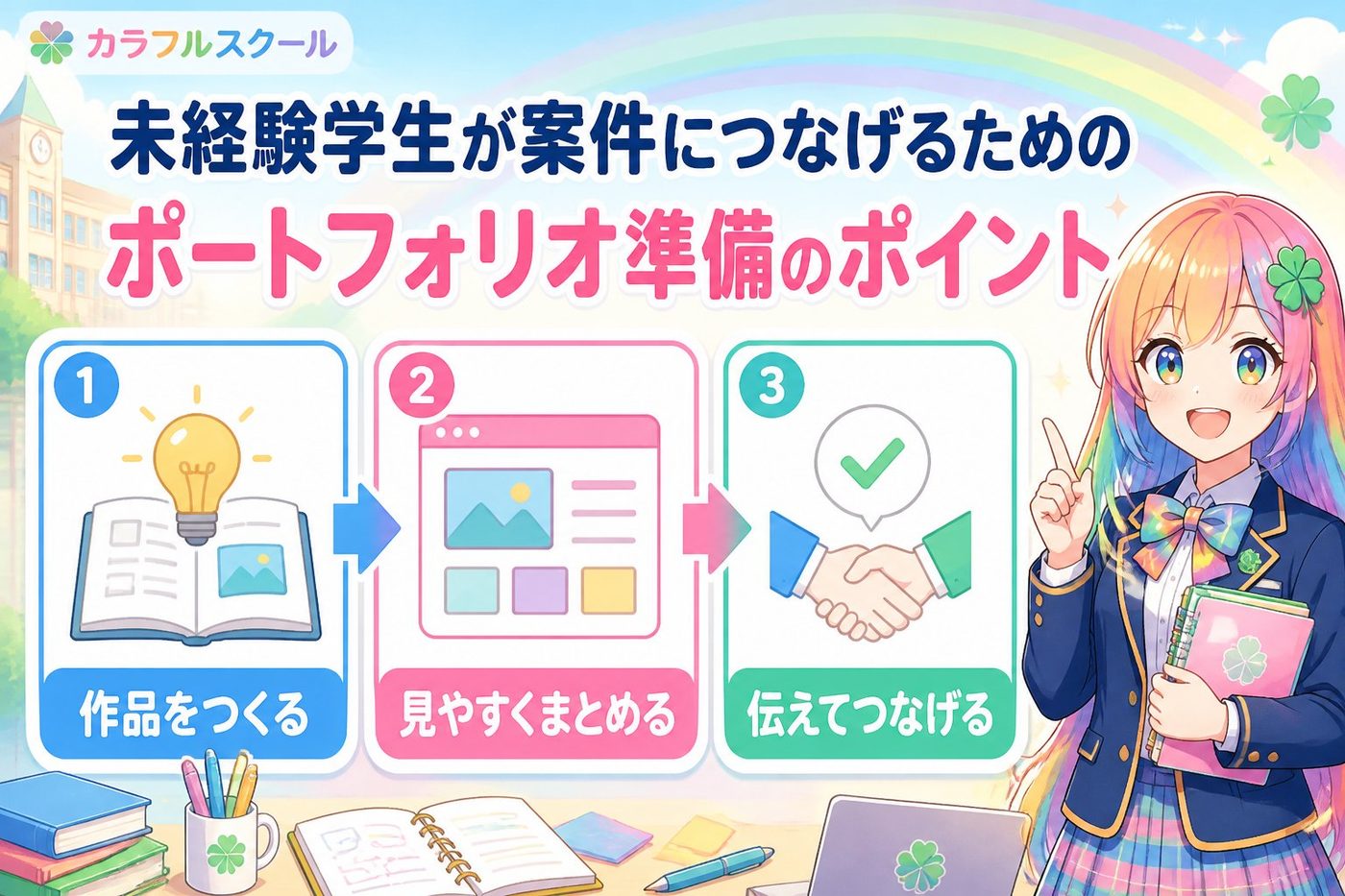 副業・クリエイター 未経験学生が案件につなげるためのポートフォリオ準備のポイント