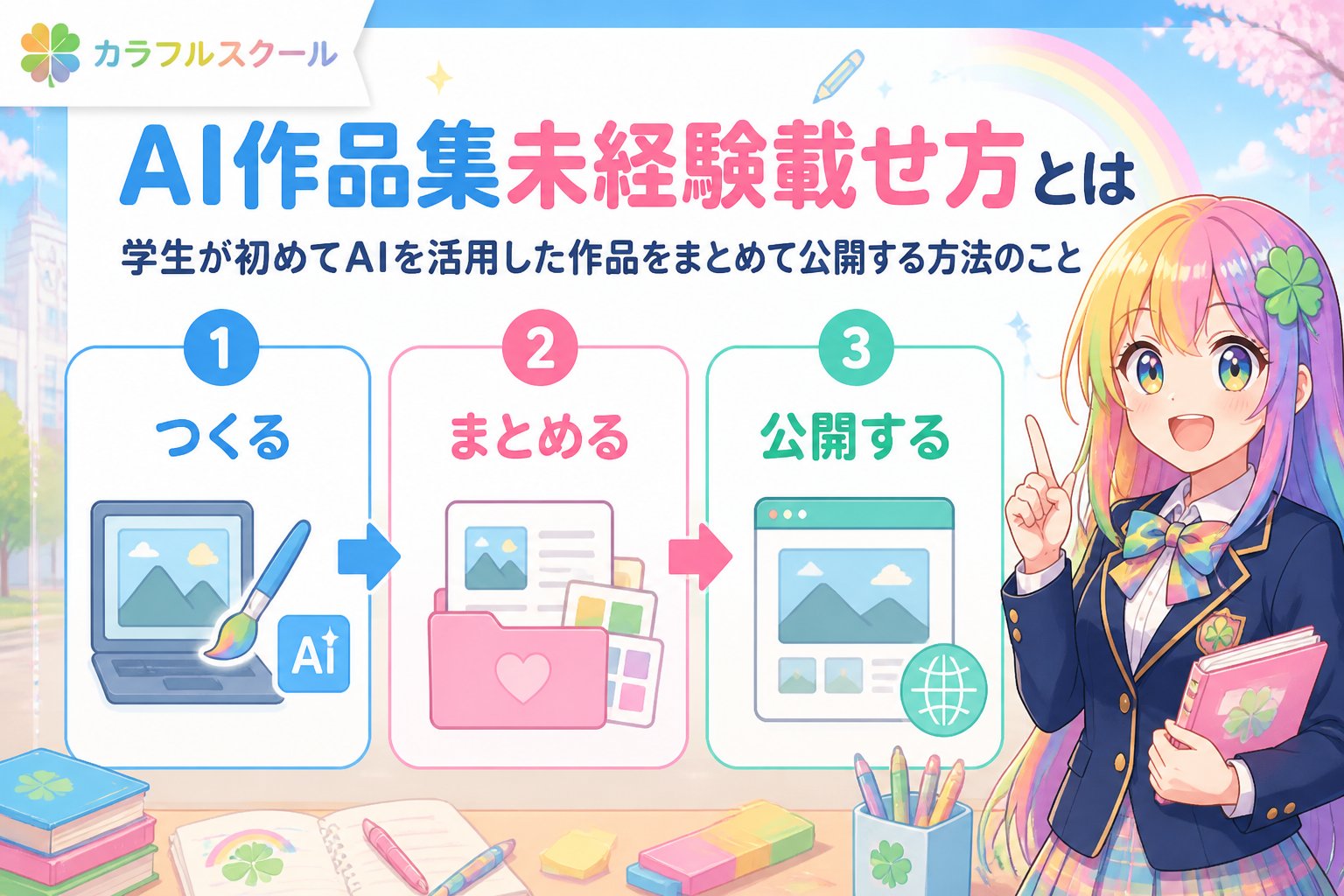 副業・クリエイター AI作品集未経験載せ方とは、学生が初めてAIを活用した作品をまとめて公開する方法のことです