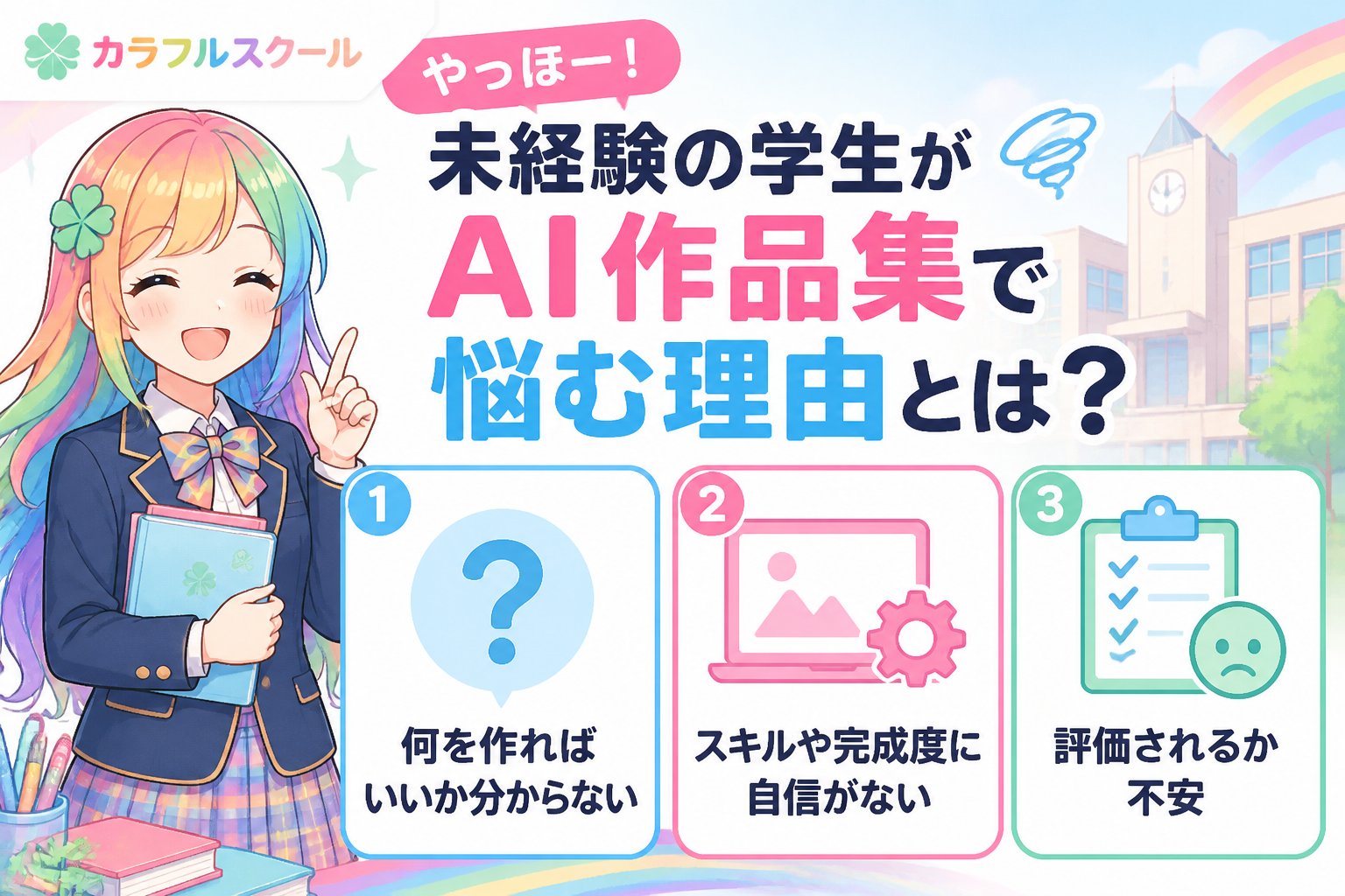 副業・クリエイター やっほー!未経験の学生がAI作品集で悩む理由とは?