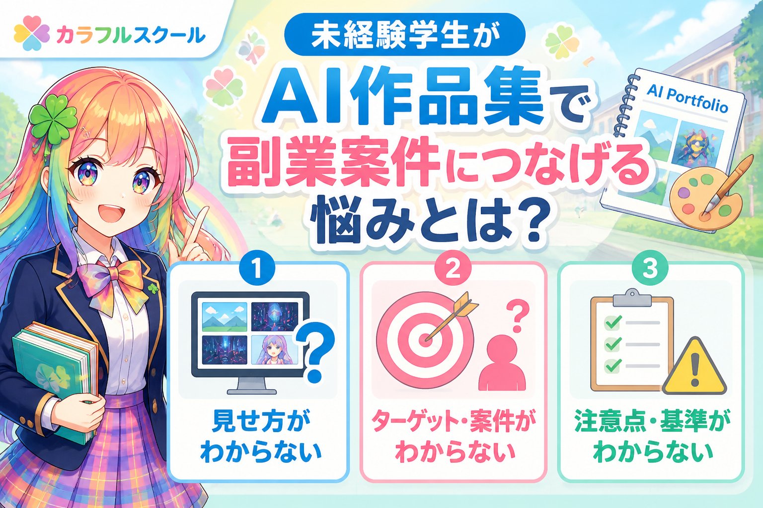 副業・クリエイター 未経験学生がAI作品集で副業案件につなげる悩みとは?