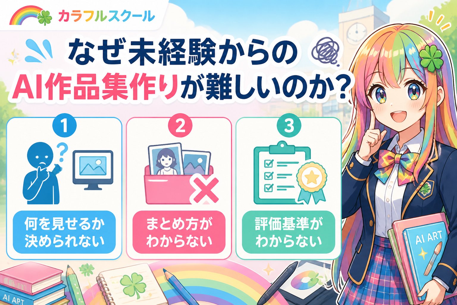 副業・クリエイター なぜ未経験からのAI作品集作りが難しいのか?