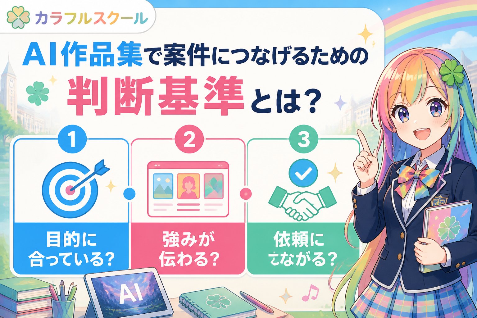 副業・クリエイター AI作品集で案件につなげるための判断基準とは?