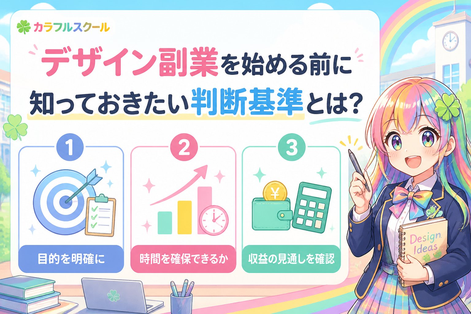 副業・クリエイター デザイン副業を始める前に知っておきたい判断基準とは?