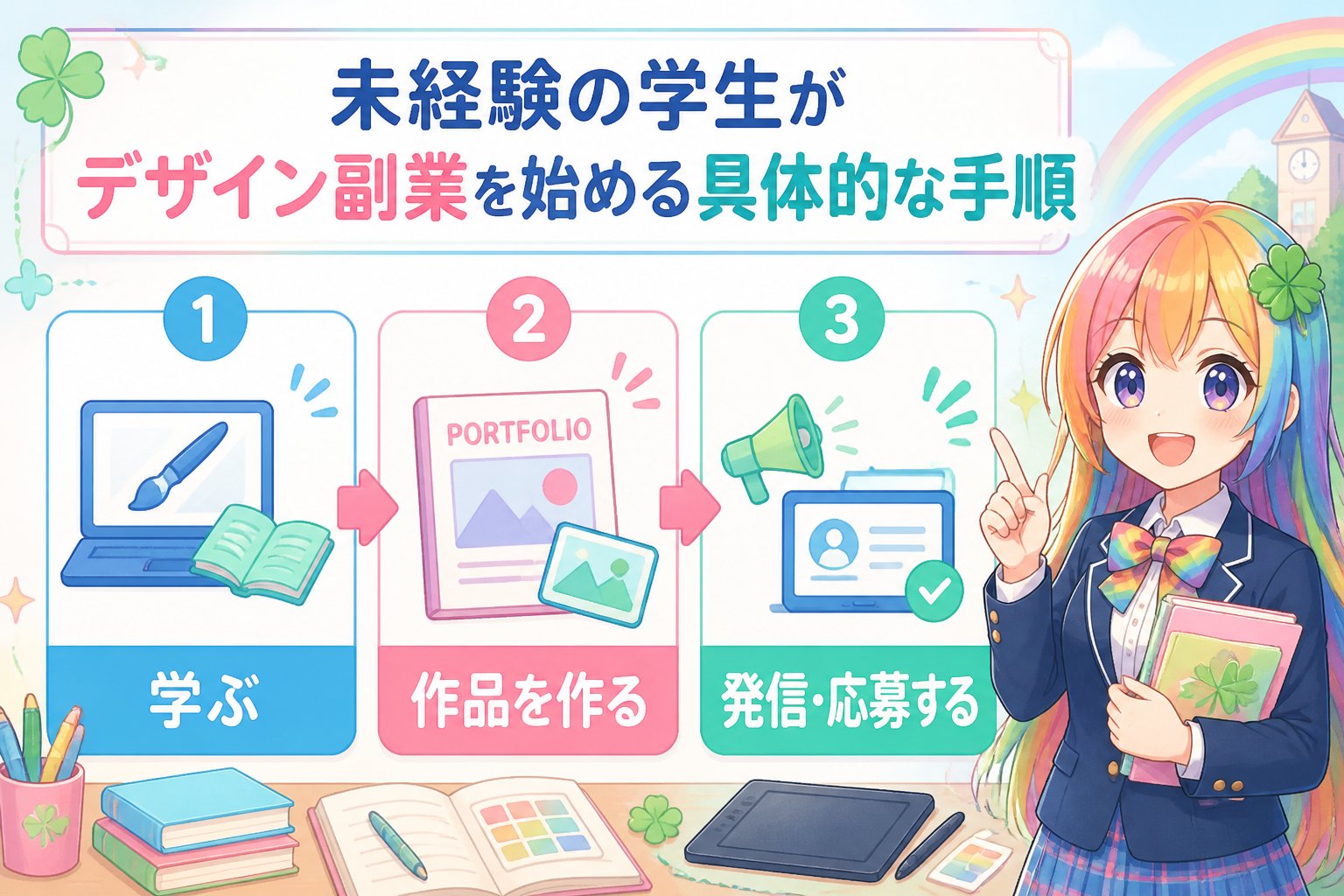 副業・クリエイター 未経験の学生がデザイン副業を始める具体的な手順