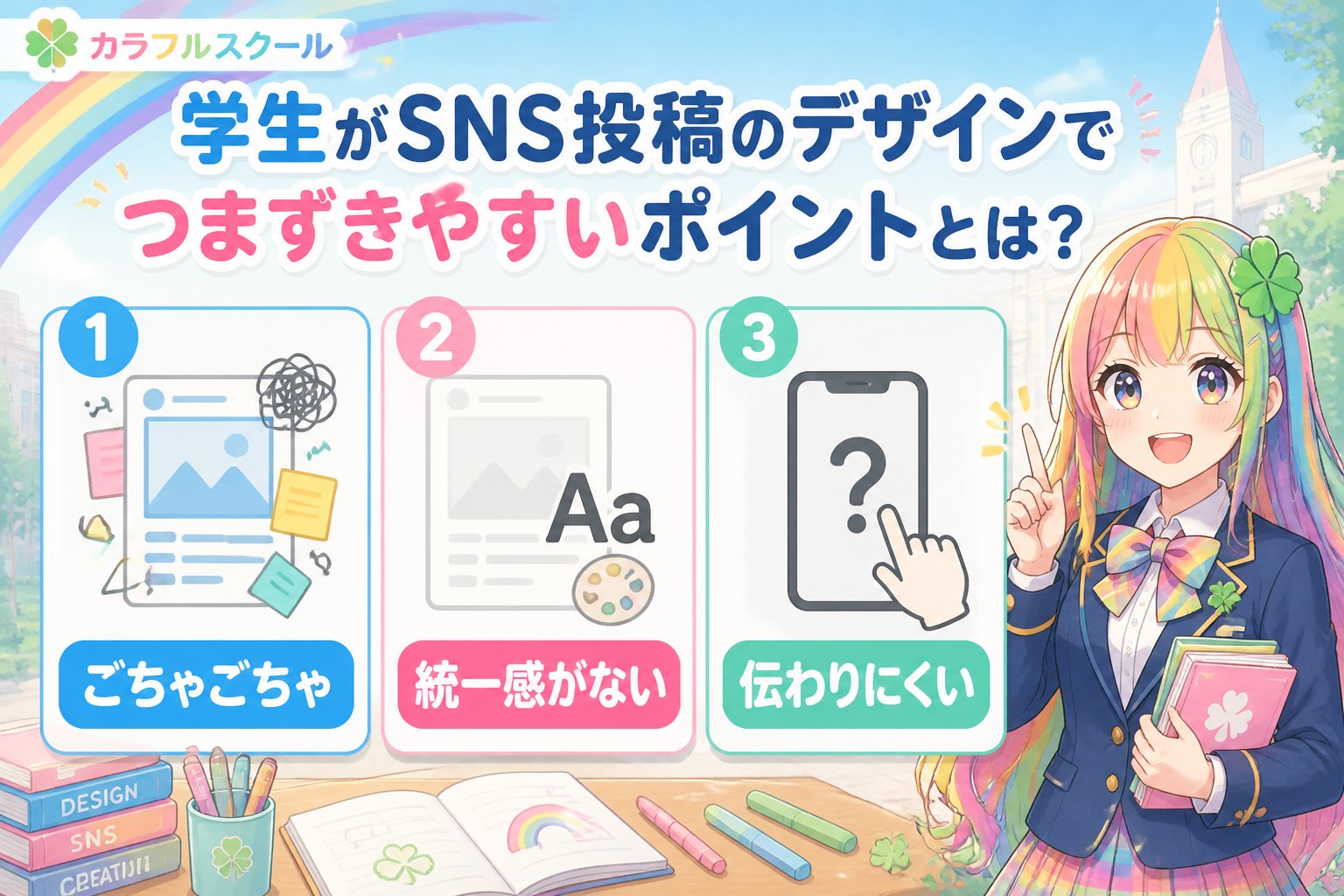 副業・クリエイター 学生がSNS投稿のデザインでつまずきやすいポイントとは?