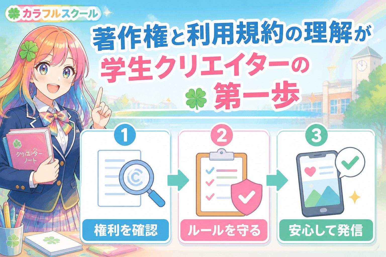 副業・クリエイター 著作権と利用規約の理解が学生クリエイターの第一歩