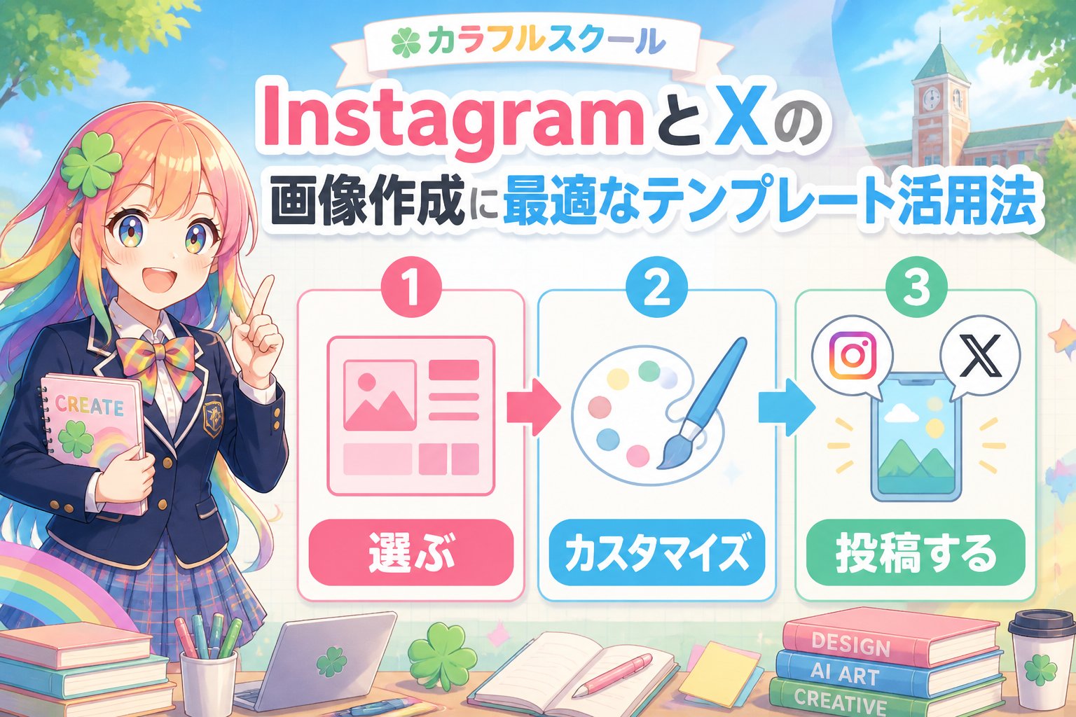 副業・クリエイター InstagramとXの画像作成に最適なテンプレート活用法