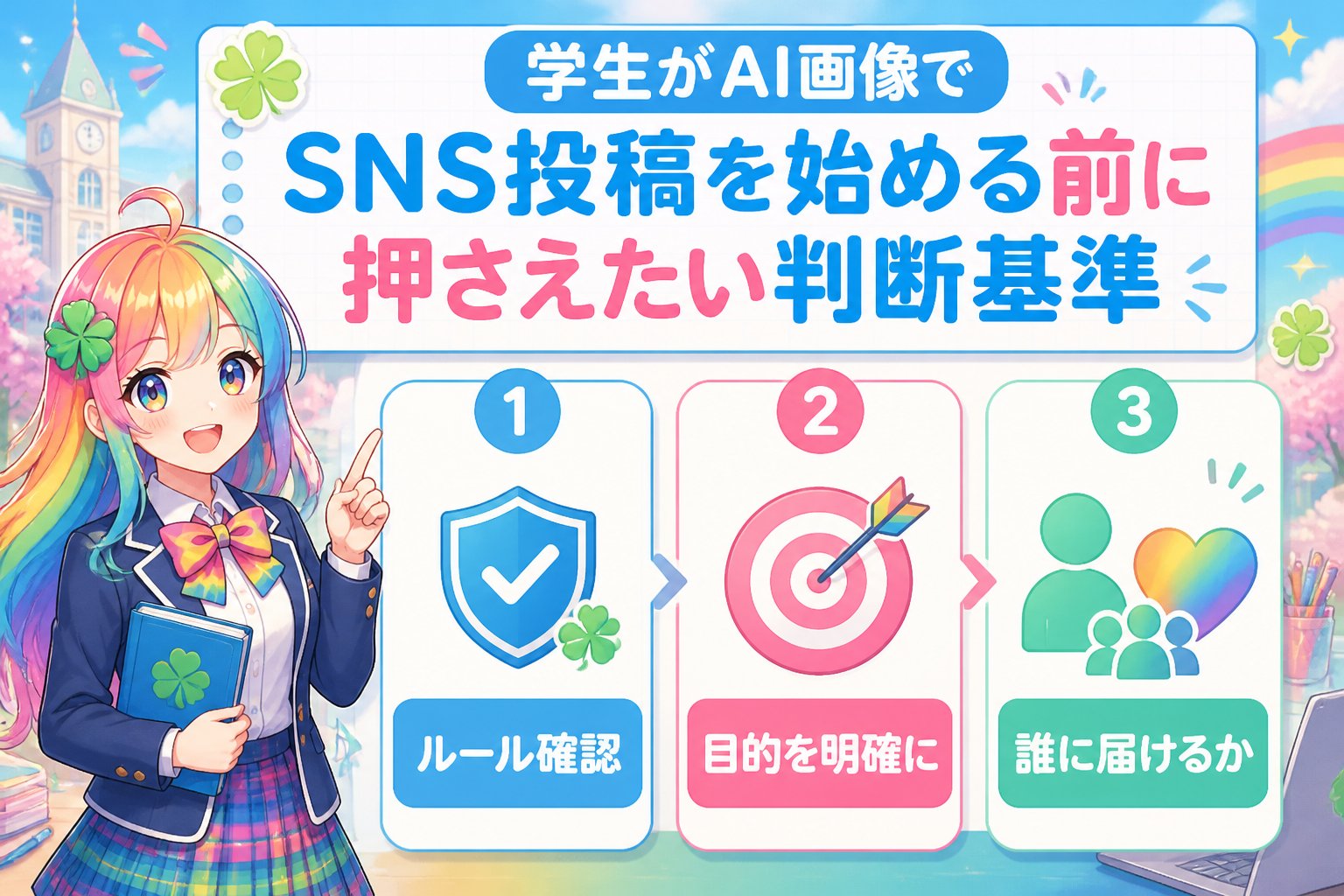 副業・クリエイター 学生がAI画像でSNS投稿を始める前に押さえたい判断基準