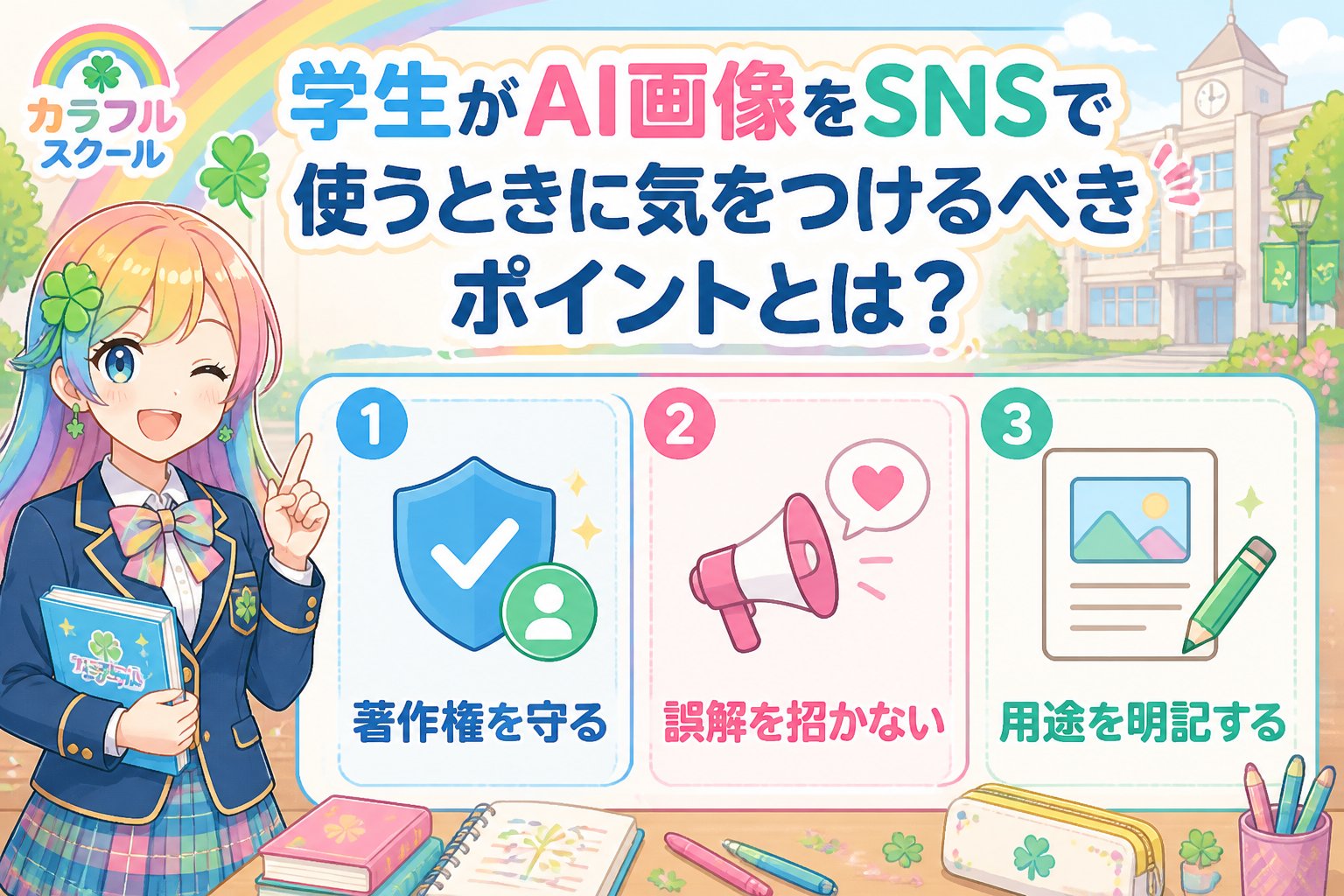 副業・クリエイター 学生がAI画像をSNSで使うときに気をつけるべきポイントとは?
