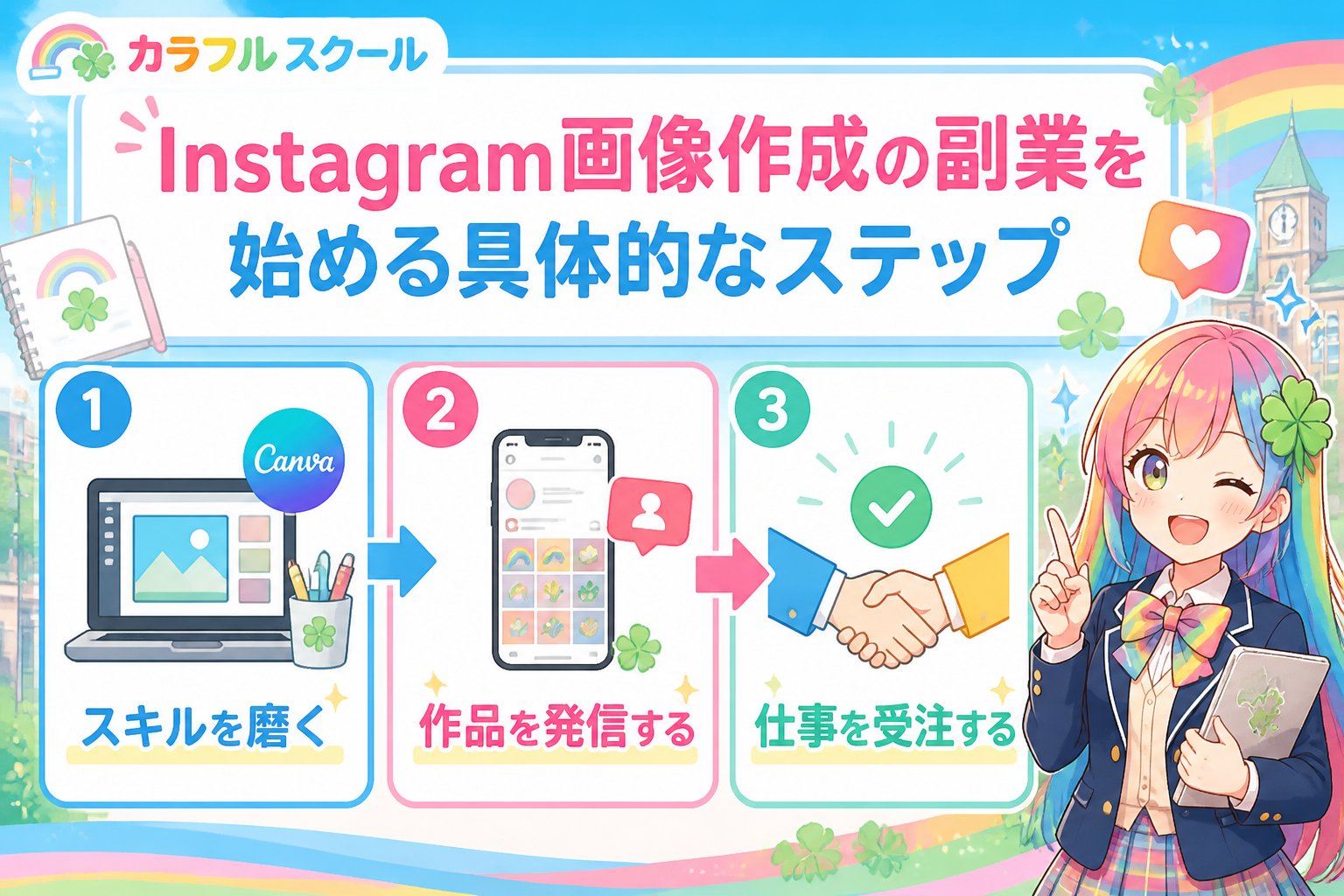 副業・クリエイター Instagram画像作成の副業を始める具体的なステップ